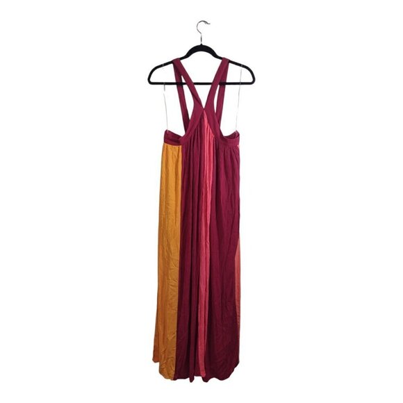 Women's Colorblock Maxi Dress Halter Size 14/16 Lane Bryant - Picture 3 of 8